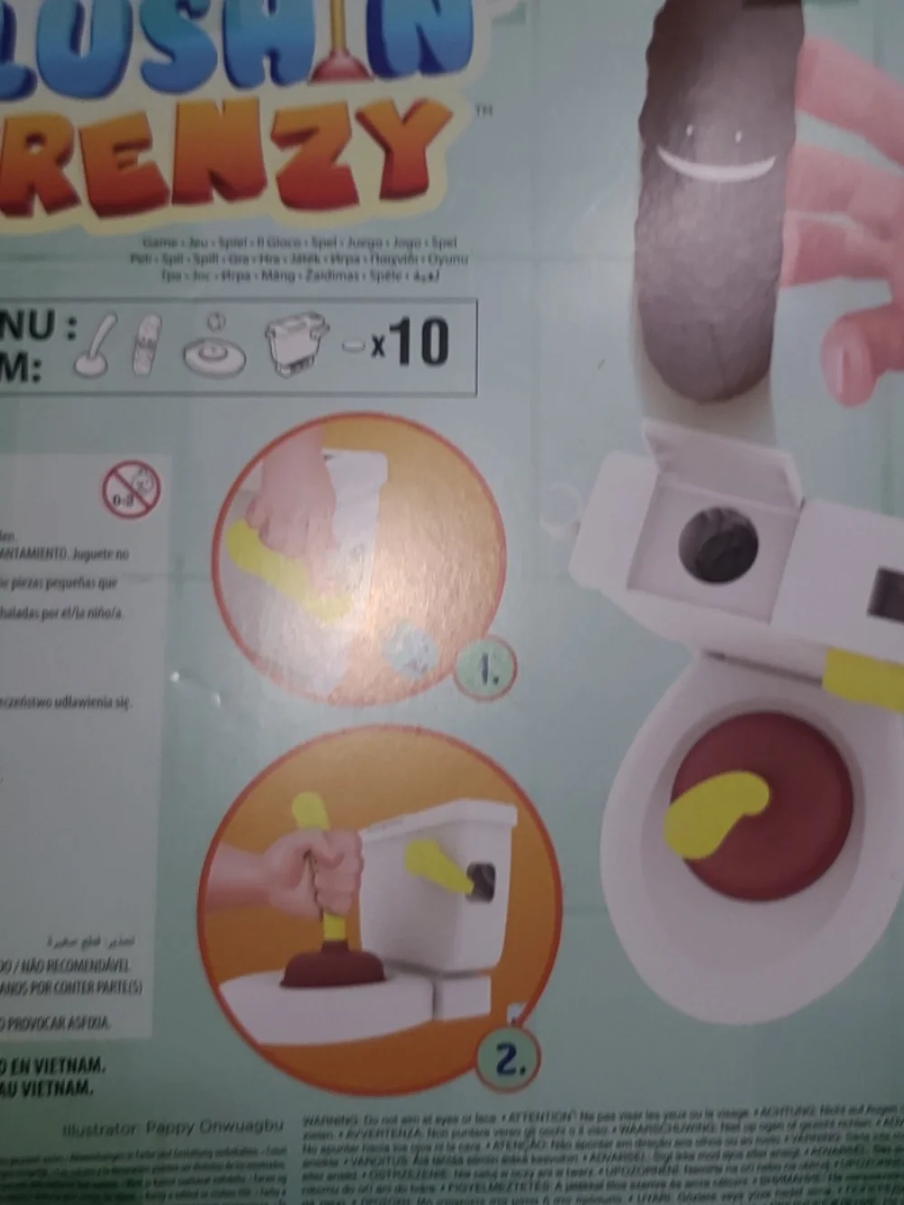 Mattel Games Flushin' Frenzy Kids Game, Family Game with Toilet & Plunger New!!!